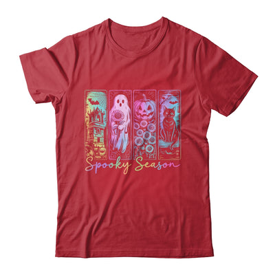 Spooky Season Vintage Halloween Ghost Cat Horror Movie Women Shirt & Sweatshirt | siriusteestore