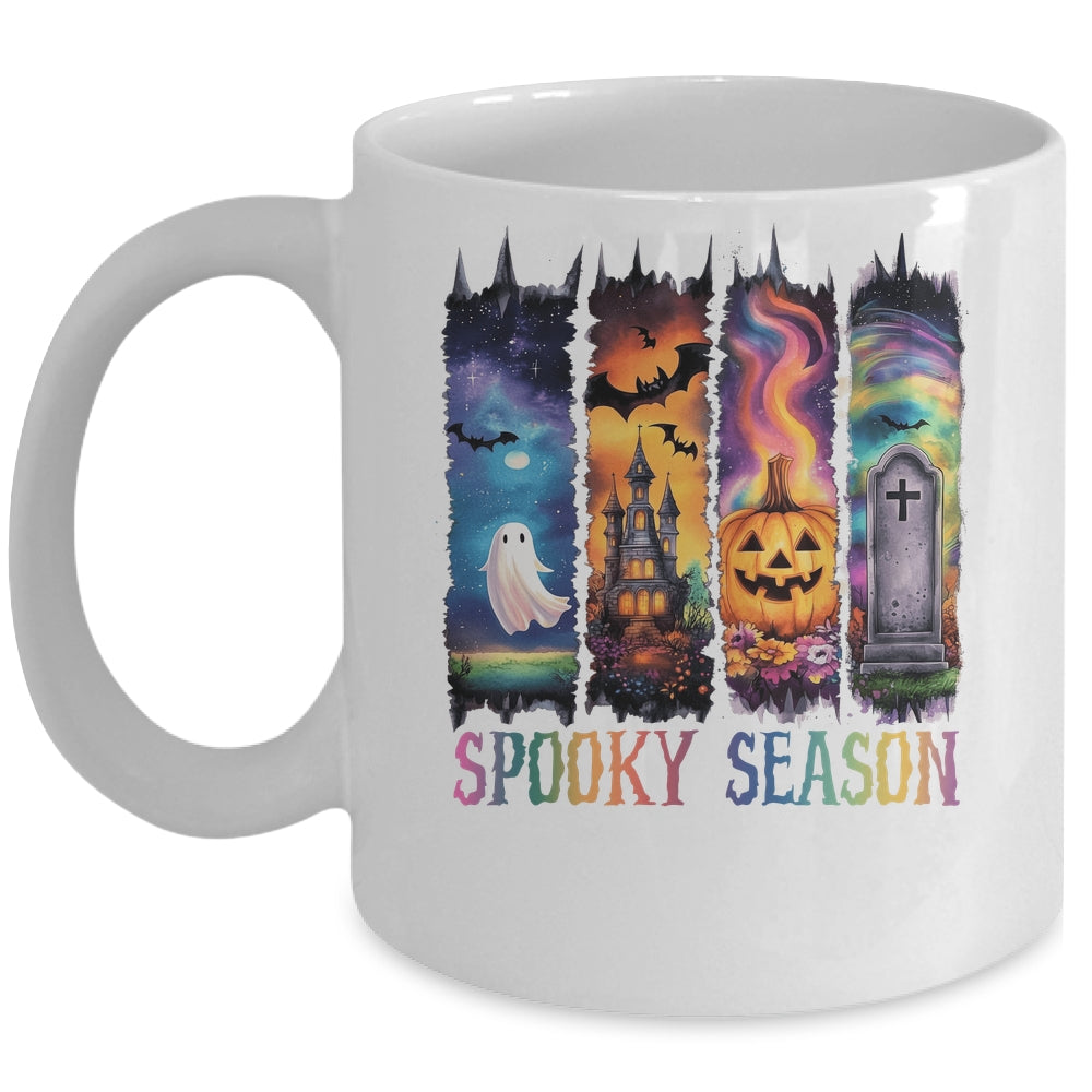 Spooky Season Vintage Halloween Ghost Coquette Fall Pumpkin Mug | siriusteestore