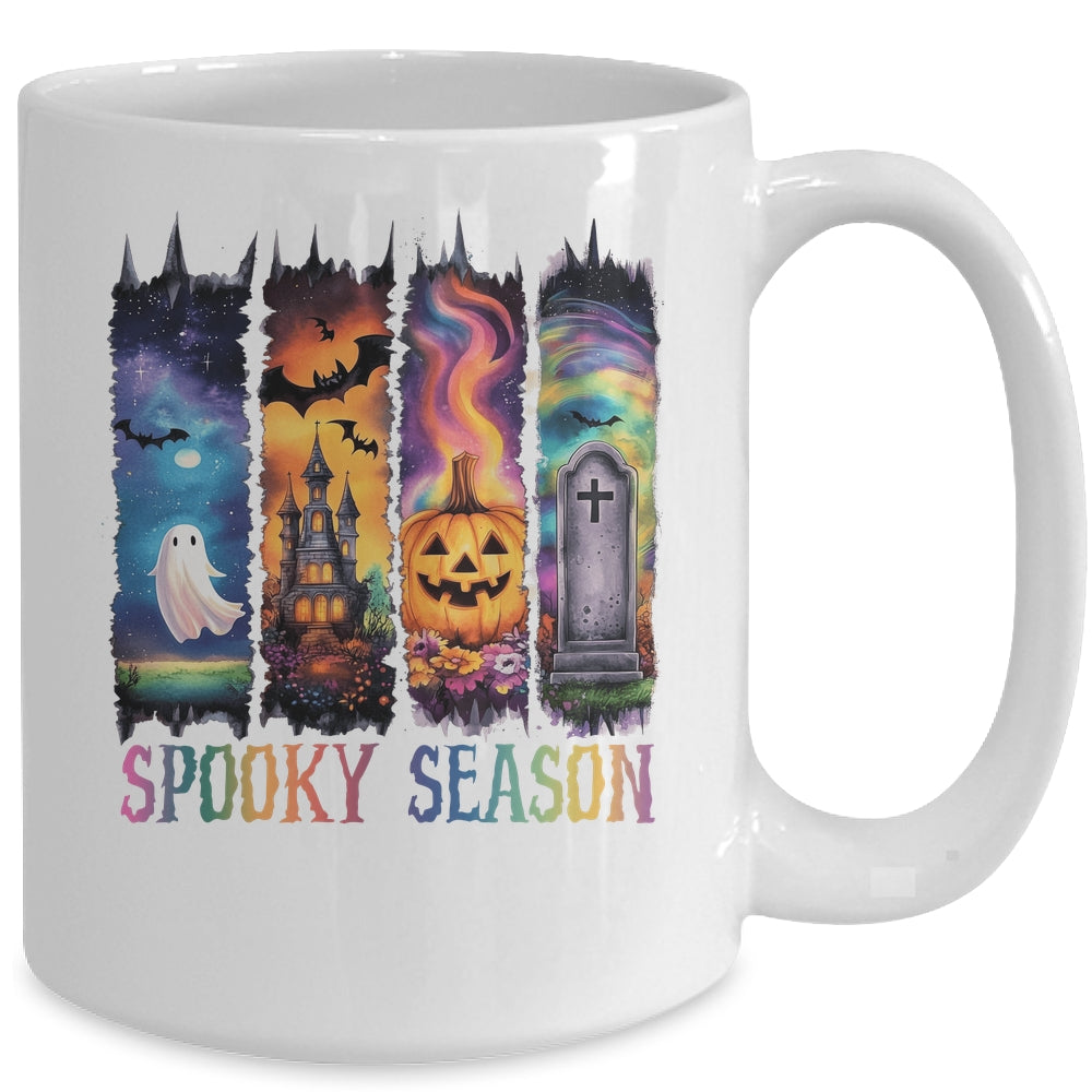 Spooky Season Vintage Halloween Ghost Coquette Fall Pumpkin Mug | siriusteestore