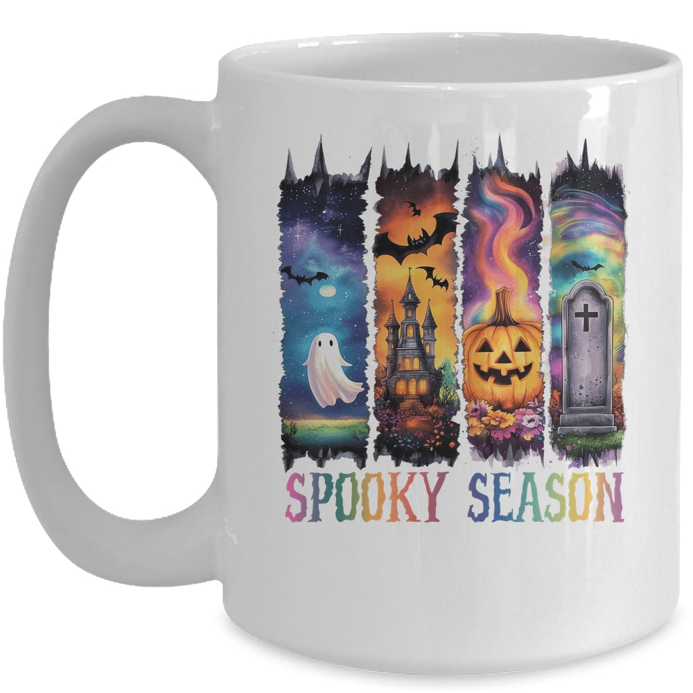 Spooky Season Vintage Halloween Ghost Coquette Fall Pumpkin Mug | siriusteestore