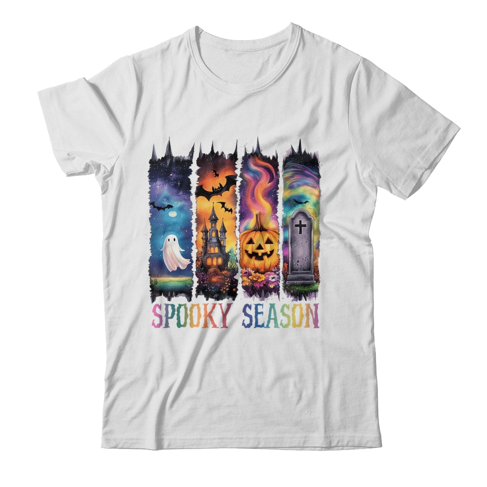 Spooky Season Vintage Halloween Ghost Coquette Fall Pumpkin Shirt & Sweatshirt | siriusteestore