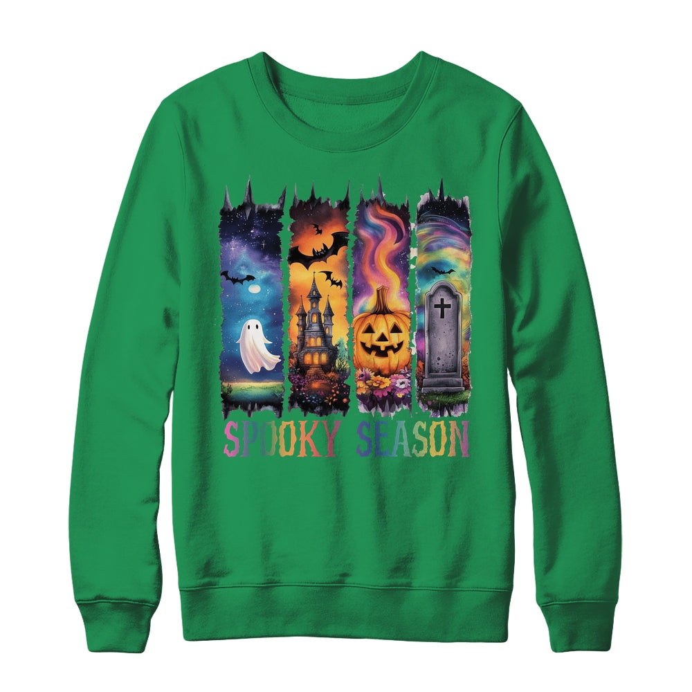 Spooky Season Vintage Halloween Ghost Coquette Fall Pumpkin Shirt & Sweatshirt | siriusteestore