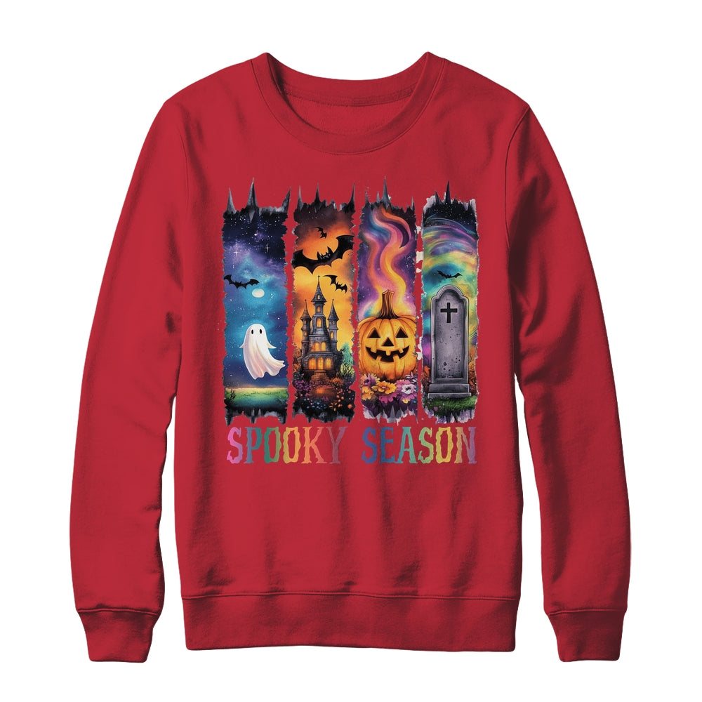 Spooky Season Vintage Halloween Ghost Coquette Fall Pumpkin Shirt & Sweatshirt | siriusteestore