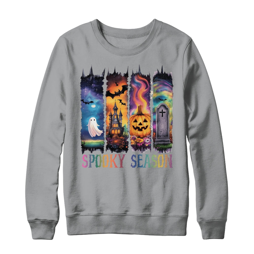 Spooky Season Vintage Halloween Ghost Coquette Fall Pumpkin Shirt & Sweatshirt | siriusteestore