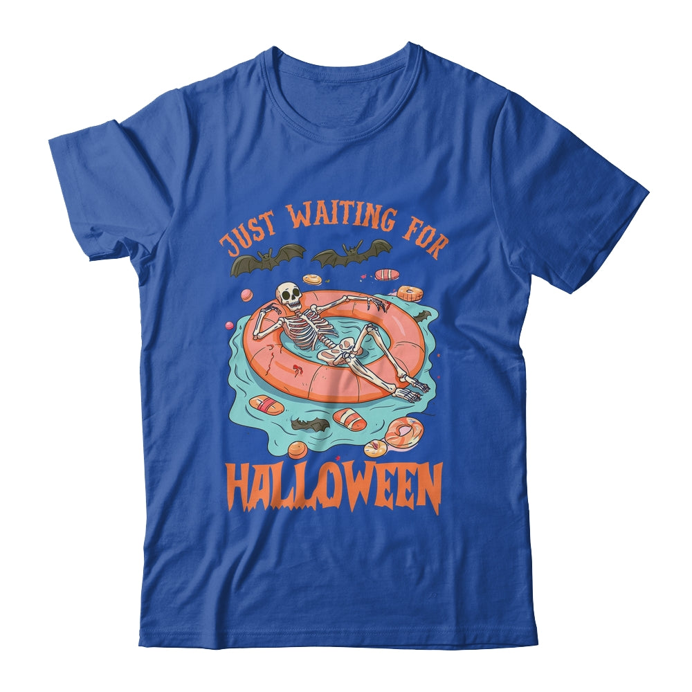 Spooky Summer Skeleton Just Waiting For Halloween Vibes Shirt & Tank Top | siriusteestore