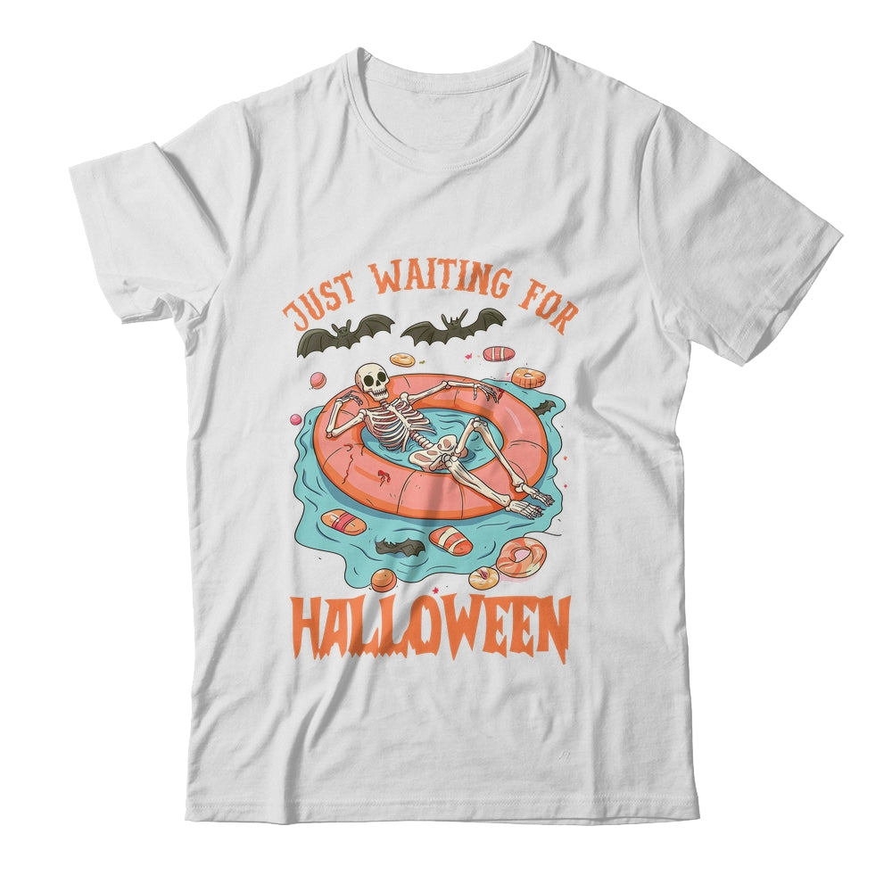 Spooky Summer Skeleton Just Waiting For Halloween Vibes Shirt & Tank Top | siriusteestore