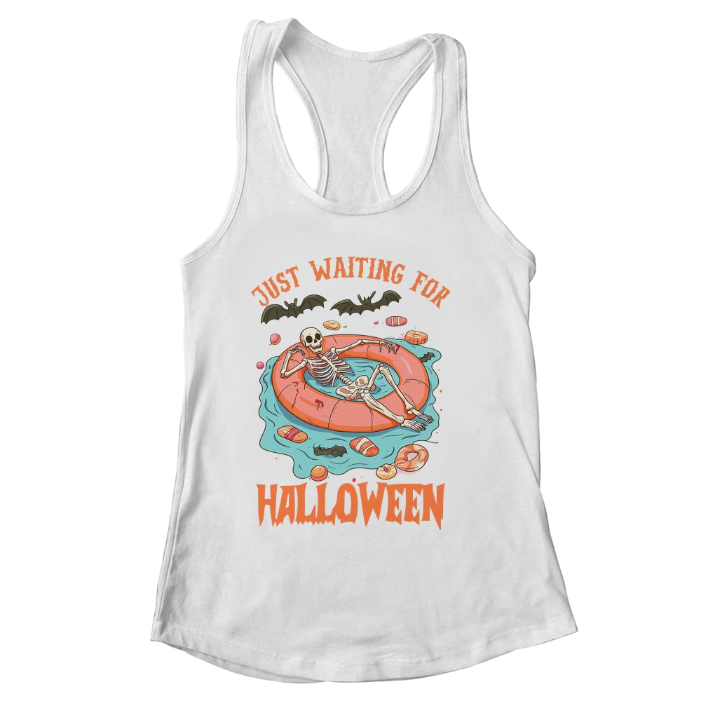 Spooky Summer Skeleton Just Waiting For Halloween Vibes Shirt & Tank Top | siriusteestore