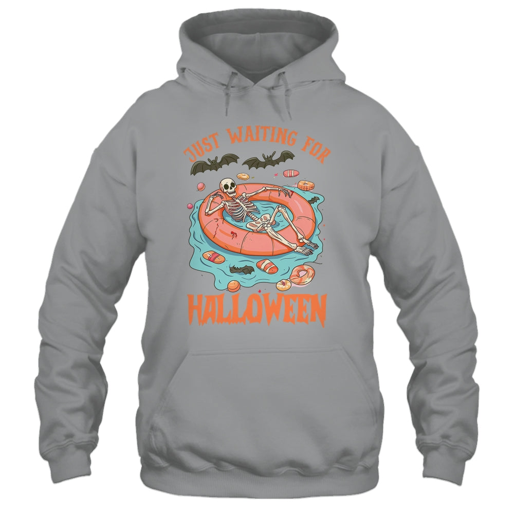 Spooky Summer Skeleton Just Waiting For Halloween Vibes Shirt & Tank Top | siriusteestore