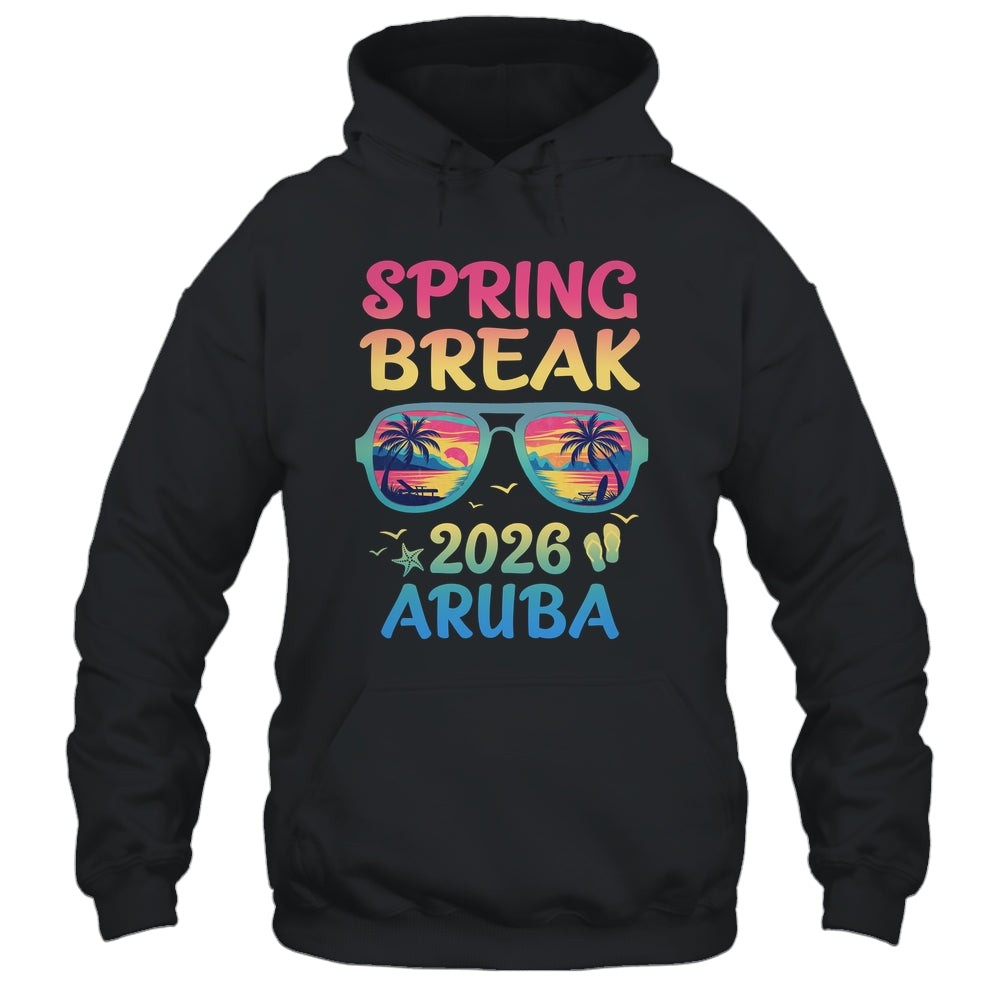 Spring Break Aruba 2026 Vacation Trip Sunglasses Shirt & Tank Top | siriusteestore