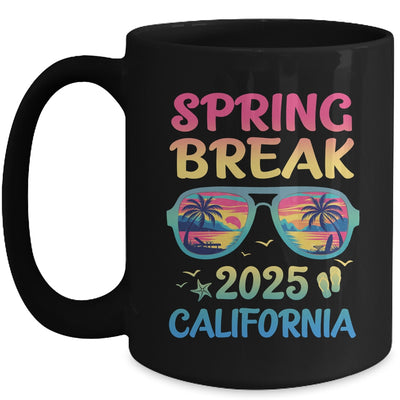 Spring Break California 2025 Vacation Trip Sunglasses Mug | siriusteestore