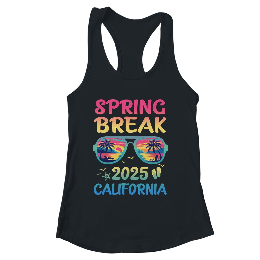Spring Break California 2025 Vacation Trip Sunglasses Shirt & Tank Top | siriusteestore