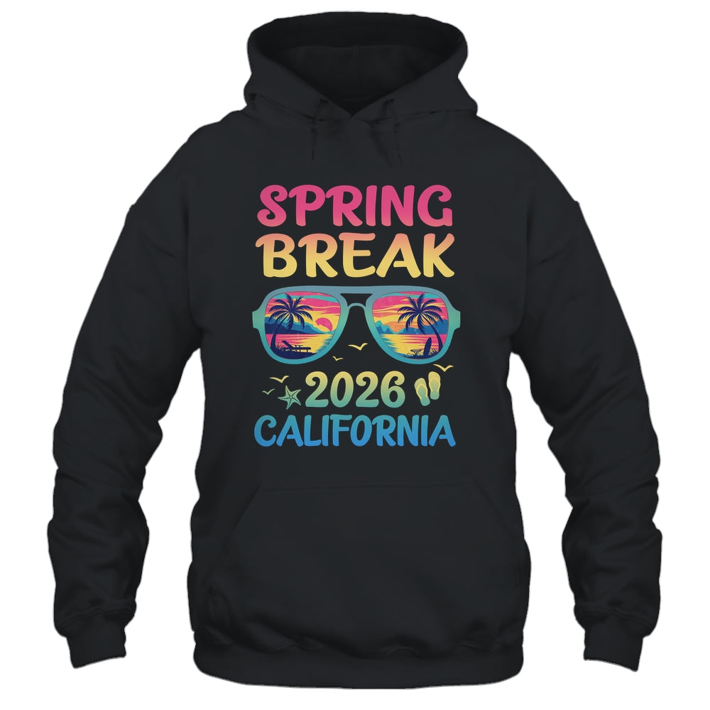 Spring Break California 2026 Vacation Trip Sunglasses Shirt & Tank Top | siriusteestore