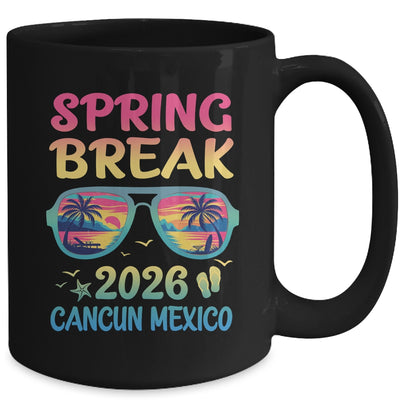 Spring Break Cancun 2026 Vacation Trip Sunglasses Mug | siriusteestore