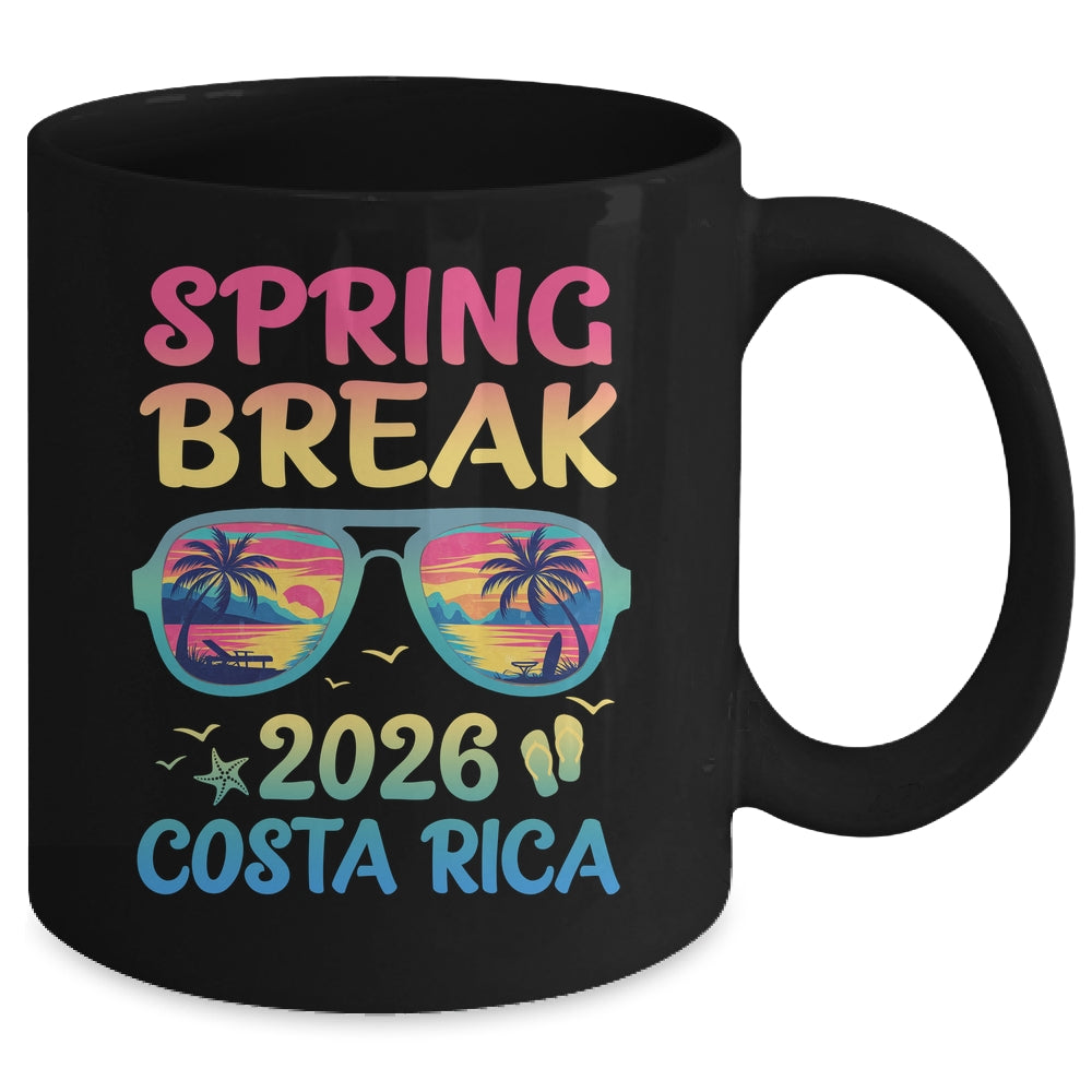 Spring Break Costa Rica 2026 Vacation Trip Sunglasses Mug | siriusteestore
