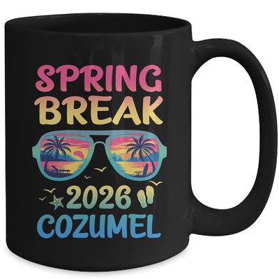 Spring Break Cozumel 2026 Vacation Trip Sunglasses Mug | siriusteestore