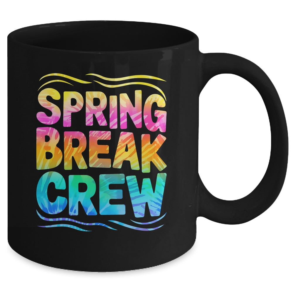 Spring Break Crew Retro Groovy 2025 Kids Boys Girls Mug | siriusteestore