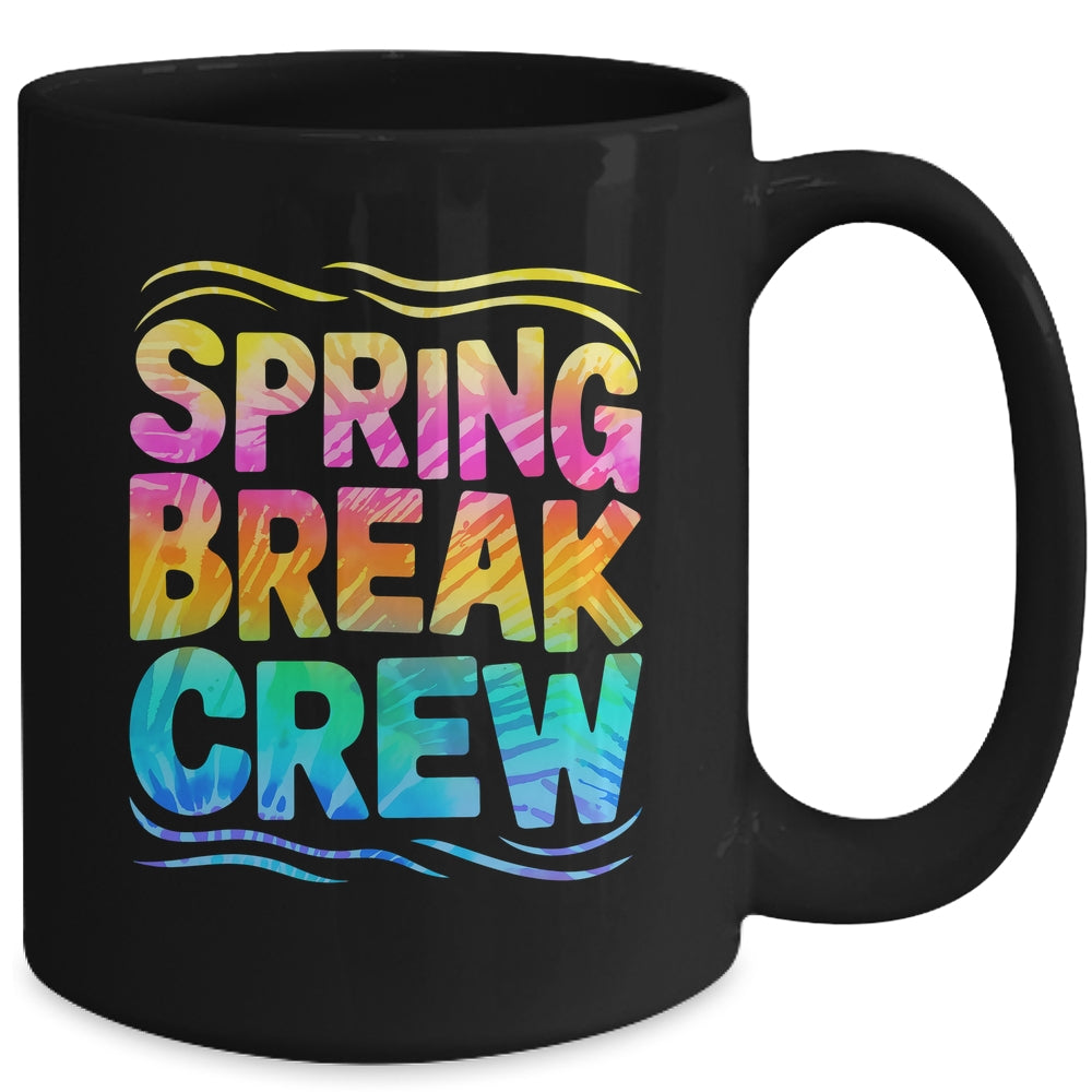 Spring Break Crew Retro Groovy 2025 Kids Boys Girls Mug | siriusteestore