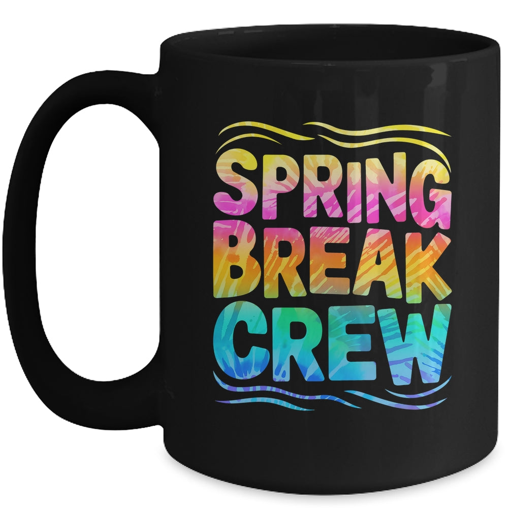 Spring Break Crew Retro Groovy 2025 Kids Boys Girls Mug | siriusteestore
