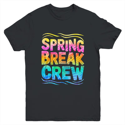 Spring Break Crew Retro Groovy 2025 Kids Boys Girls Youth Shirt | siriusteestore