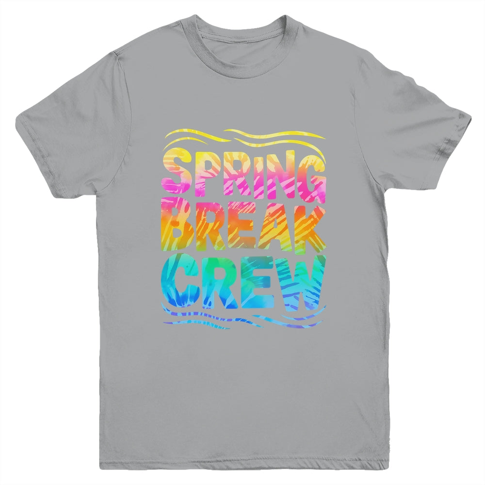 Spring Break Crew Retro Groovy 2025 Kids Boys Girls Youth Shirt | siriusteestore