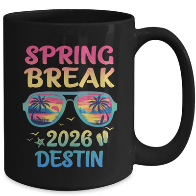 Spring Break Destin 2026 Vacation Trip Sunglasses Mug | siriusteestore