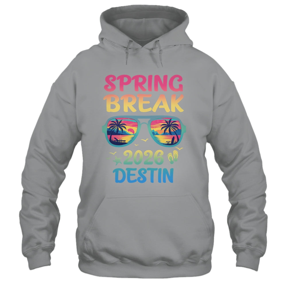 Spring Break Destin 2026 Vacation Trip Sunglasses Shirt & Tank Top | siriusteestore