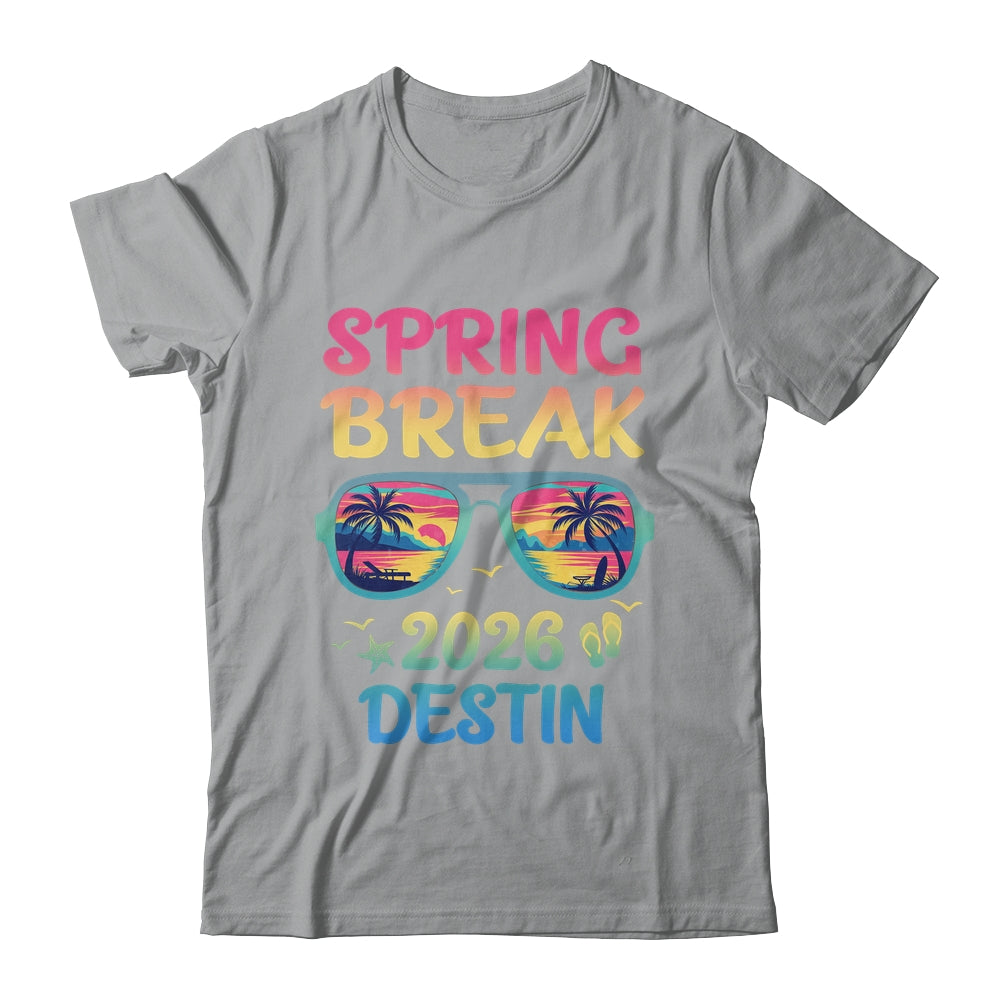 Spring Break Destin 2026 Vacation Trip Sunglasses Shirt & Tank Top | siriusteestore