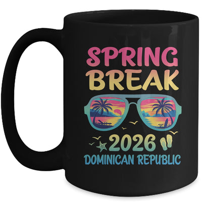 Spring Break Dominican Republic 2026 Vacation Trip Sunglasses Mug | siriusteestore
