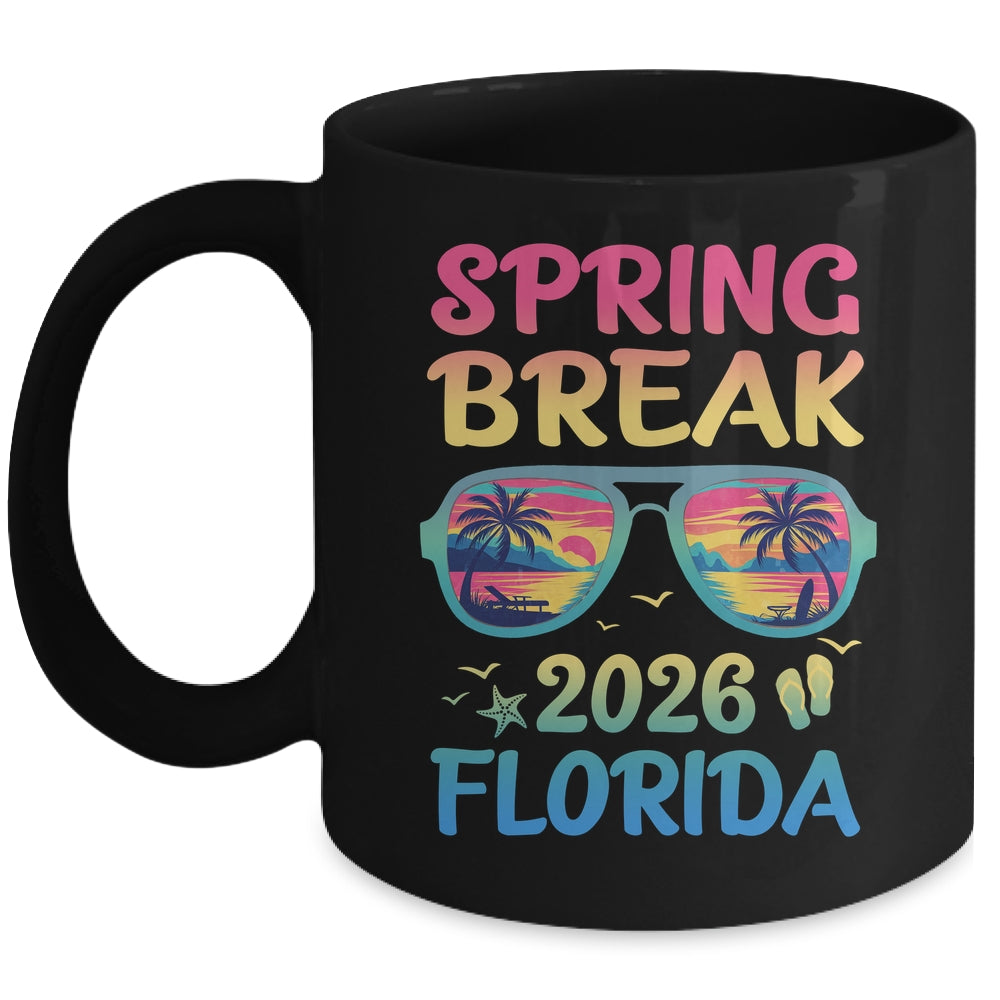 Spring Break Florida 2026 Vacation Trip Sunglasses Mug | siriusteestore