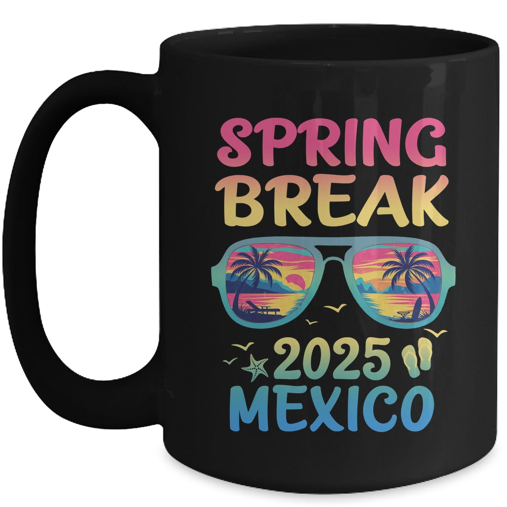 Spring Break Mexico 2025 Vacation Trip Sunglasses Mug | siriusteestore