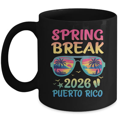 Spring Break Puerto Rico 2026 Vacation Trip Sunglasses Mug | siriusteestore