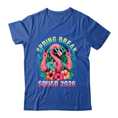 Spring Break Squad 2026 Flamingo Funny Matching Trip Shirt & Tank Top | siriusteestore