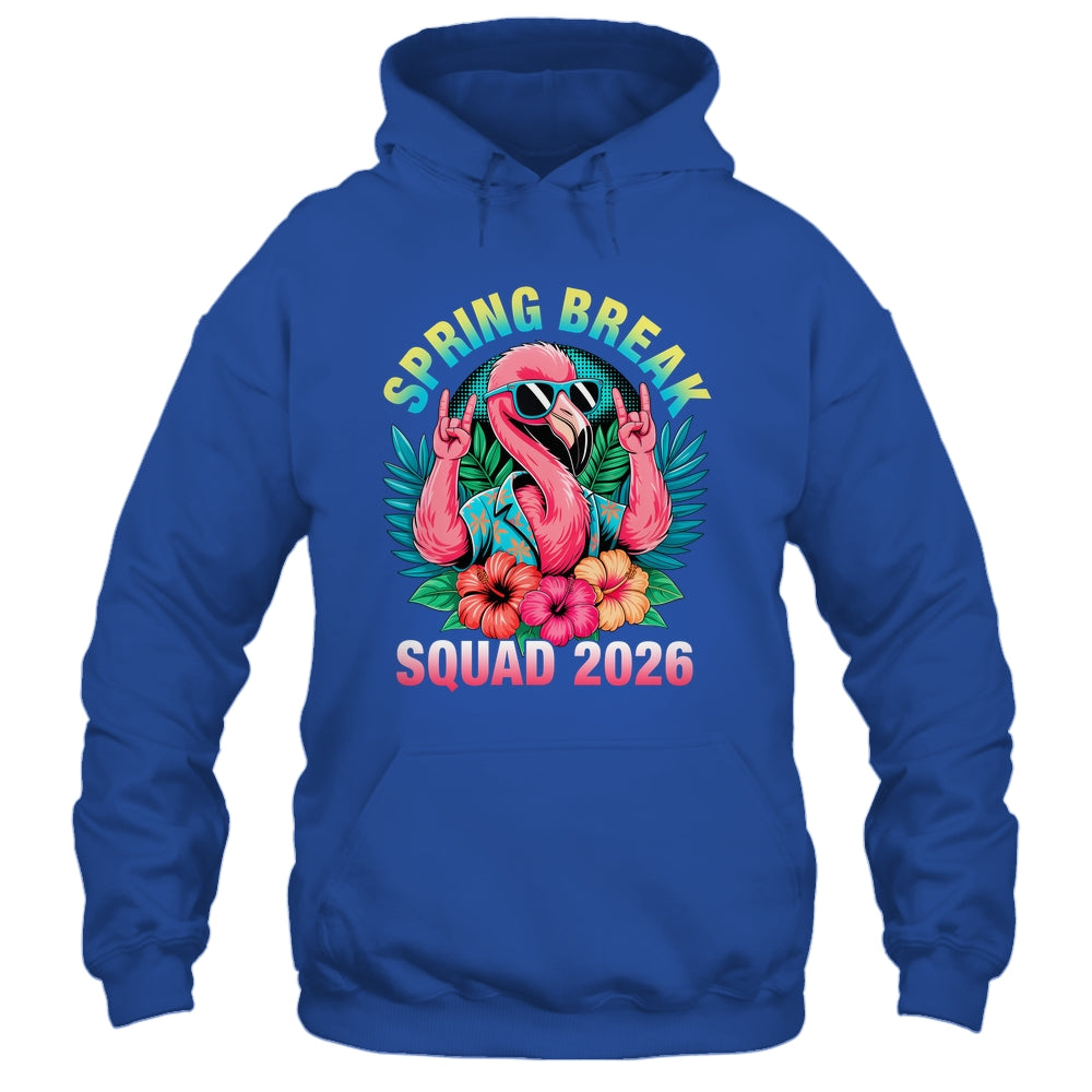 Spring Break Squad 2026 Flamingo Funny Matching Trip Shirt & Tank Top | siriusteestore