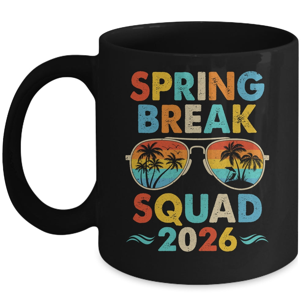 Spring Break Squad 2026 Funny Vintage Family Vacation Group Mug | siriusteestore