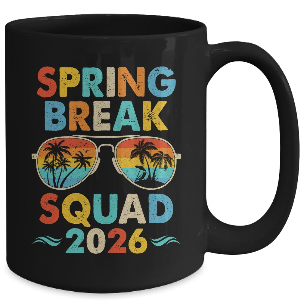 Spring Break Squad 2026 Funny Vintage Family Vacation Group Mug | siriusteestore