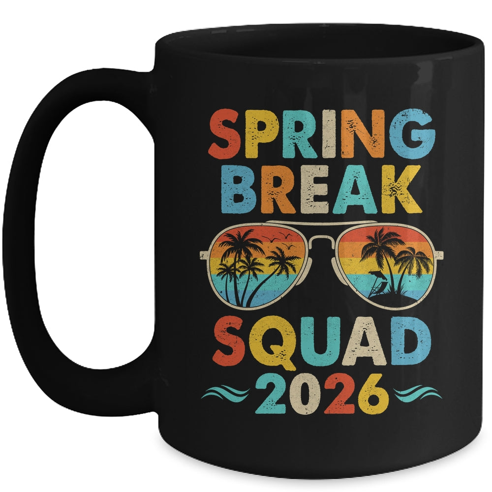 Spring Break Squad 2026 Funny Vintage Family Vacation Group Mug | siriusteestore