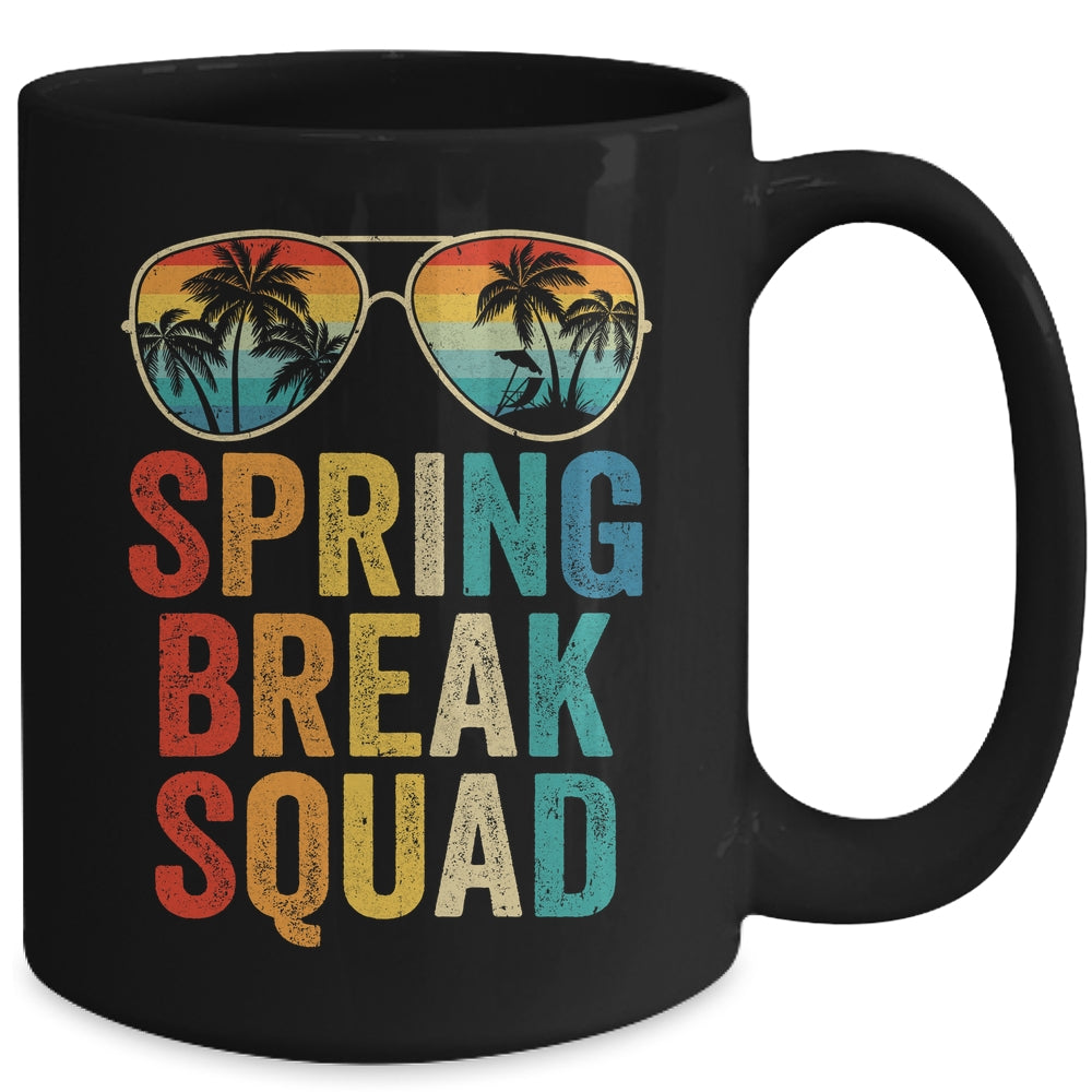 Spring Break Squad Vintage 2025 Vacation Cool Sunglasses Mug | siriusteestore
