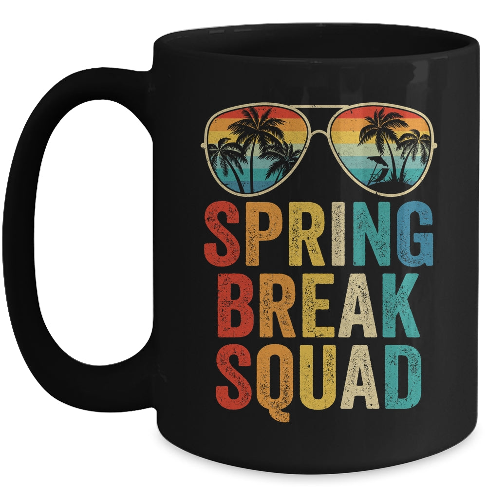 Spring Break Squad Vintage 2025 Vacation Cool Sunglasses Mug | siriusteestore