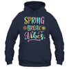 Spring Break Vibes Funny Spring Break Teacher Floral Pattern Shirt & Tank Top | siriusteestore