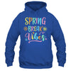 Spring Break Vibes Funny Spring Break Teacher Floral Pattern Shirt & Tank Top | siriusteestore