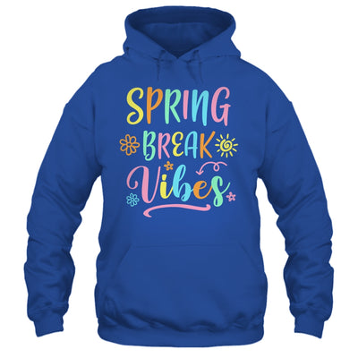 Spring Break Vibes Funny Spring Break Teacher Floral Pattern Shirt & Tank Top | siriusteestore