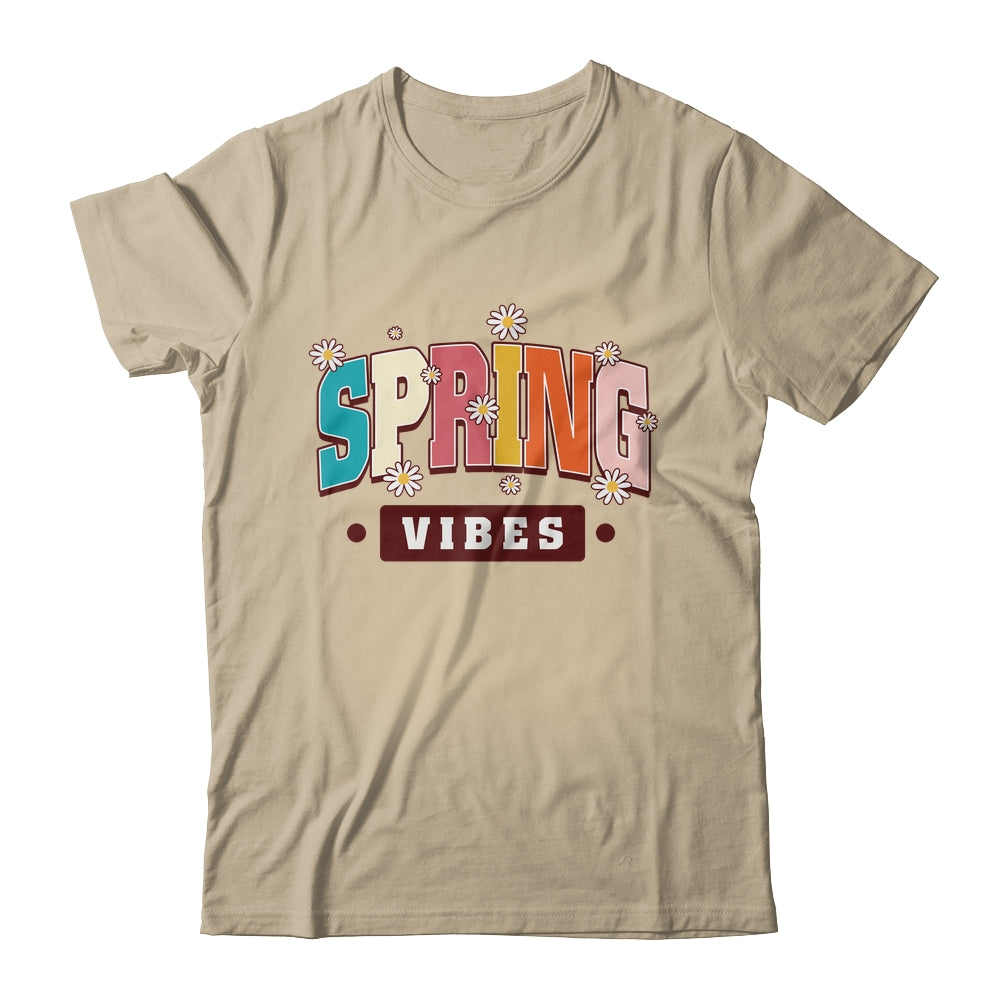 Spring Vibes Hello Spring Flowers Floral Happy Easter Shirt & Tank Top | siriusteestore