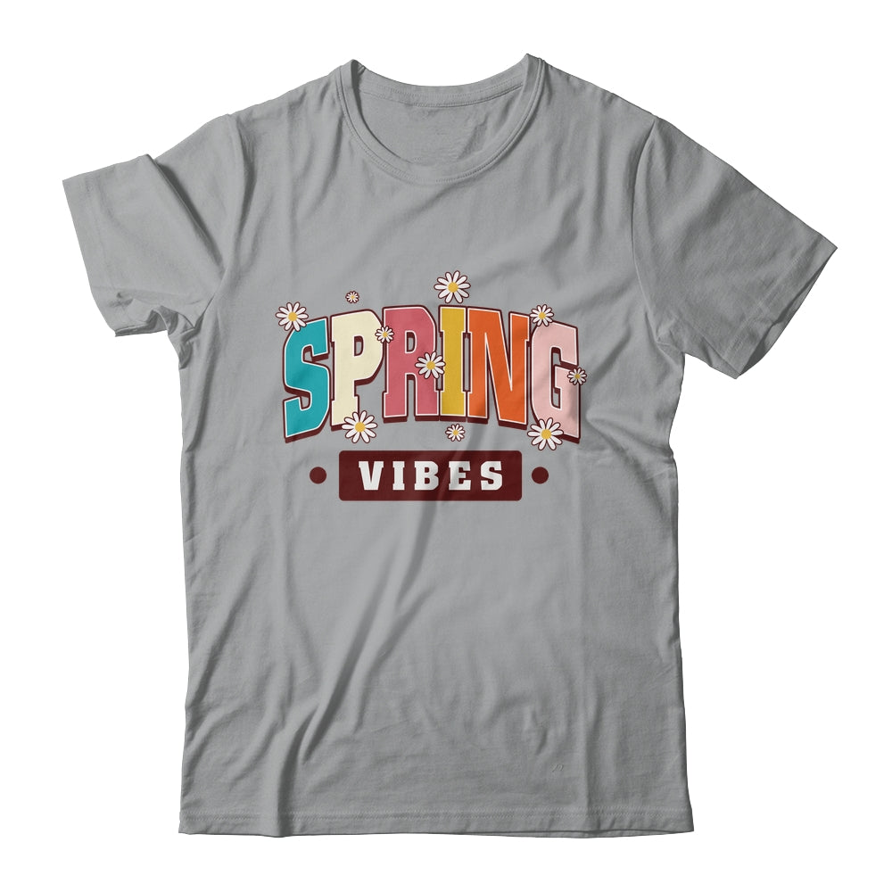 Spring Vibes Hello Spring Flowers Floral Happy Easter Shirt & Tank Top | siriusteestore