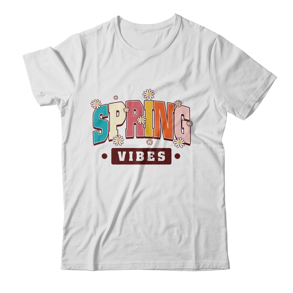 Spring Vibes Hello Spring Flowers Floral Happy Easter Shirt & Tank Top | siriusteestore