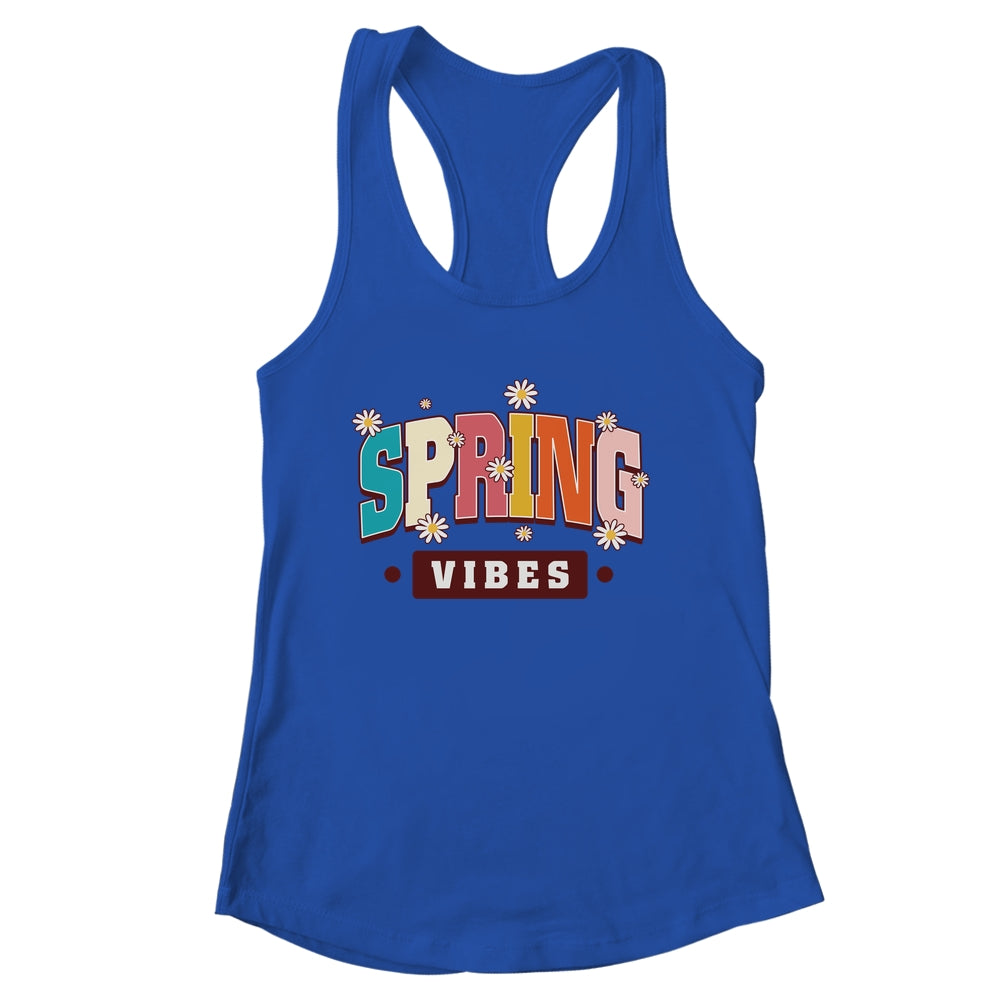 Spring Vibes Hello Spring Flowers Floral Happy Easter Shirt & Tank Top | siriusteestore
