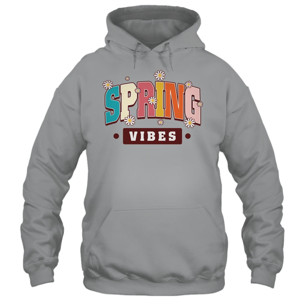 Spring Vibes Hello Spring Flowers Floral Happy Easter Shirt & Tank Top | siriusteestore