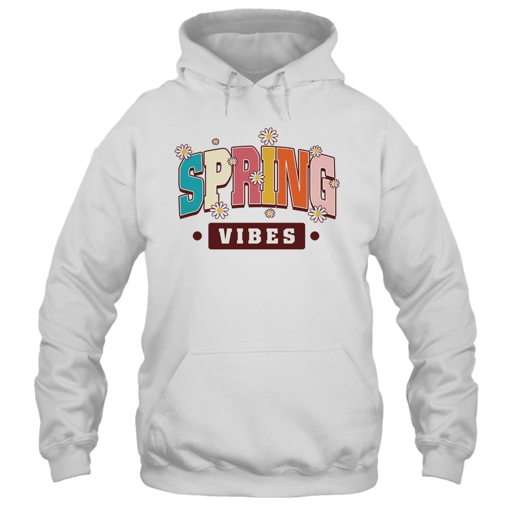 Spring Vibes Hello Spring Flowers Floral Happy Easter Shirt & Tank Top | siriusteestore