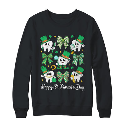St Patrick Dentist Dental Assistant Teeth Irish Coquette Bow Shirt & Sweatshirt | siriusteestore
