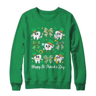 St Patrick Dentist Dental Assistant Teeth Irish Coquette Bow Shirt & Sweatshirt | siriusteestore