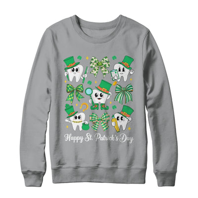 St Patrick Dentist Dental Assistant Teeth Irish Coquette Bow Shirt & Sweatshirt | siriusteestore